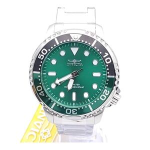 Invicta Pro Diver Men's Green Dial Steel 48mm Quartz Watch